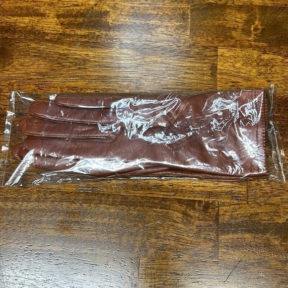 Grandoe genuine leather outer shell size Medium gloves chestnut color - Picture 12 of 12